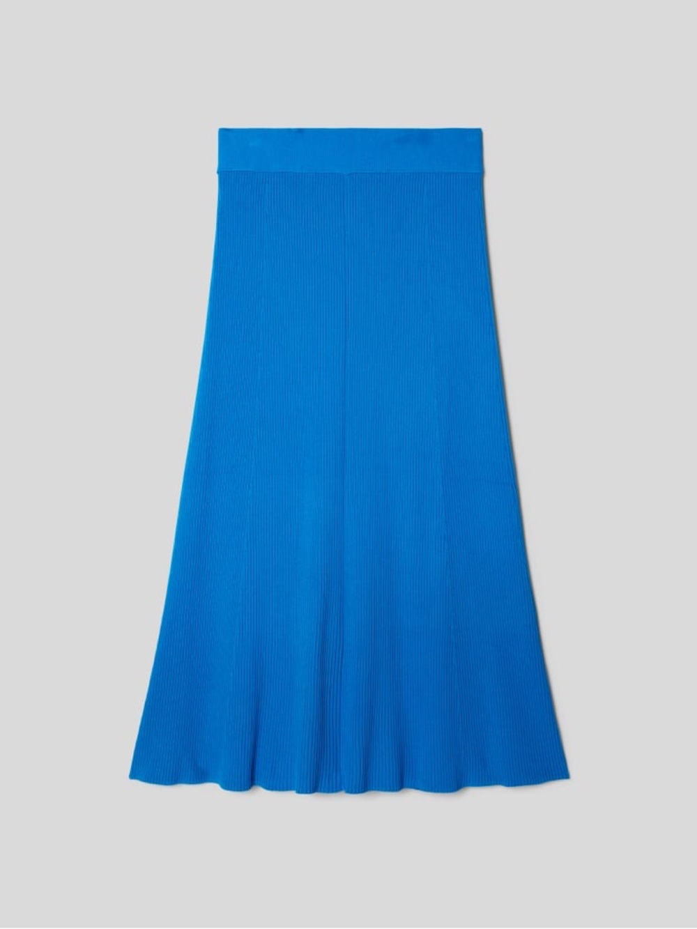 Everlane Ribbed Maxi Skirt in Bright Blue Large